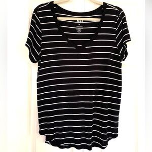 SO Striped Favorite V-Neck Tee